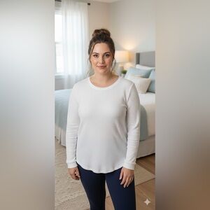 NWT Fruit of the Loom Thermal set plus size XXL 20 white Long‎ Waffle Crew  New